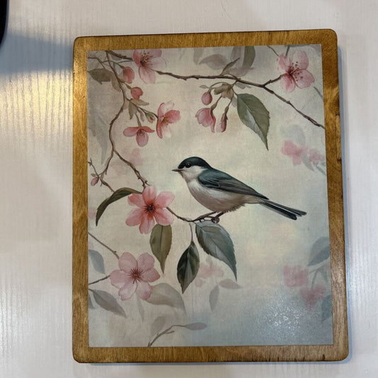 Bird Flowers 9x11