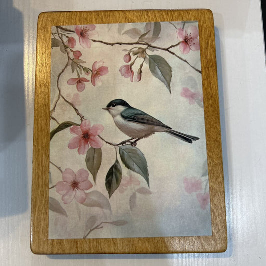Bird Flowers 6x8
