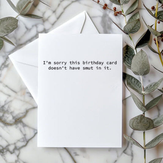 Birthday Smut Card