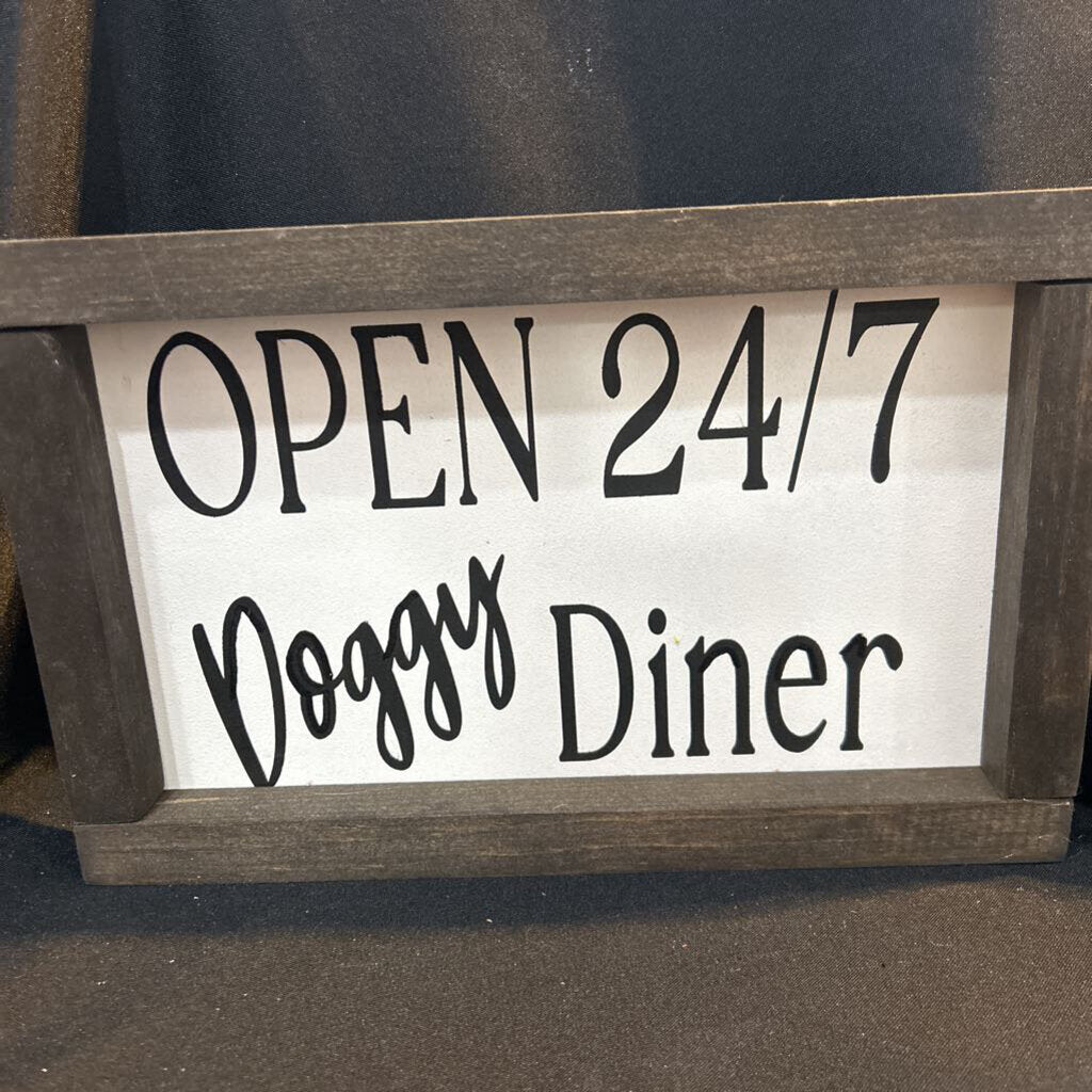 Framed Doggy Diner Sign