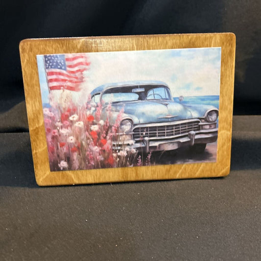 5x7 Flag Car