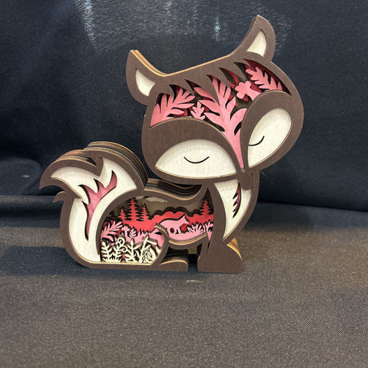 Fox Layered 3D Decor