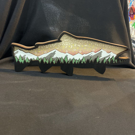 Large Fish Layered 3D Decor