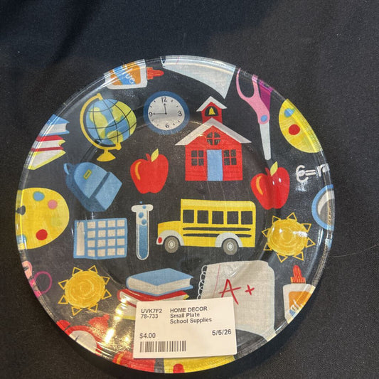 Small Plate School Supplies