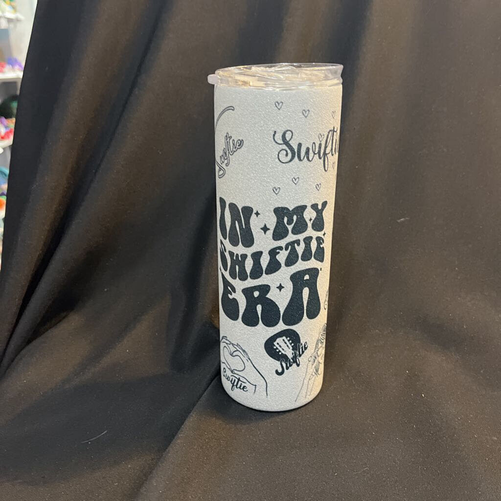 Tumbler Taylor Swift Collage Silver Glitter