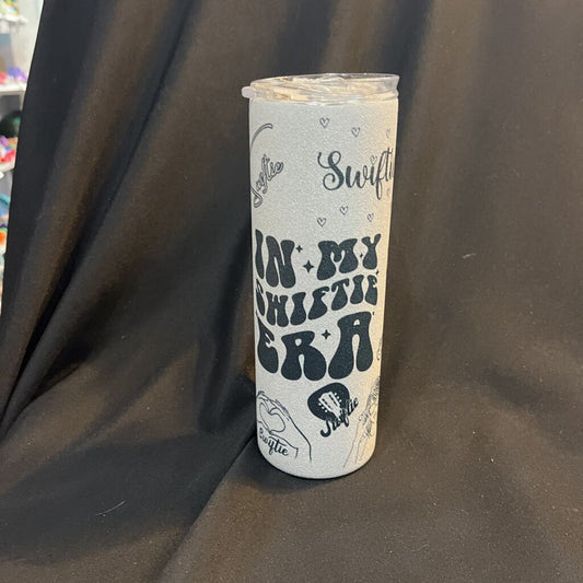 Tumbler Taylor Swift Collage Silver Glitter