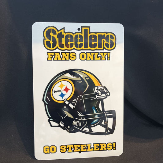 Steelers Helmet Sign (Fans Only)