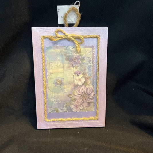 Purple Wood Decor