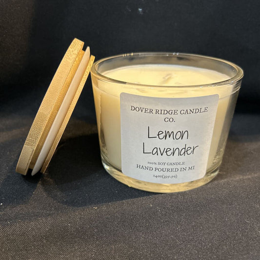 Soy Candle Lemon Lavender 14 Oz.