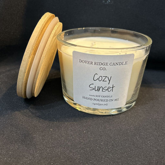 Soy Candle Cozy Sunset 14 Oz.