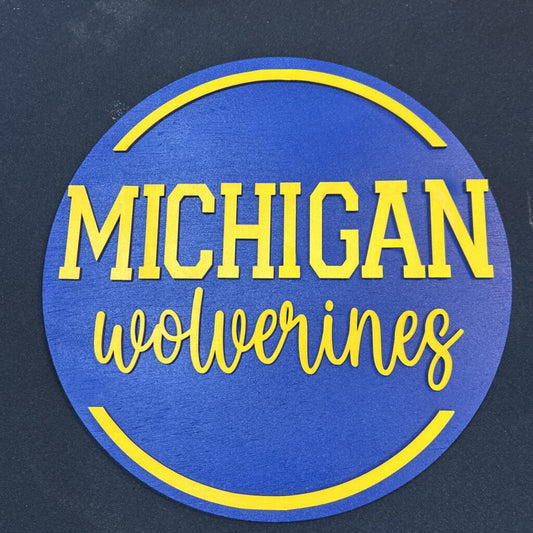 Michigan Wall Plaque 12"