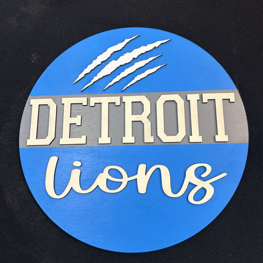 Detroit Lions Wall Plaque 12"