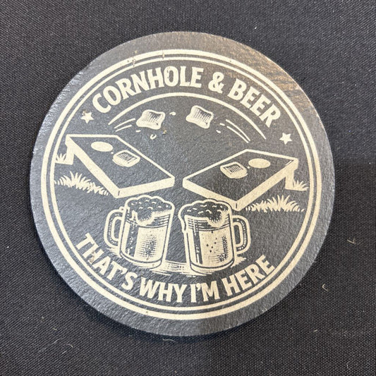 Cornhole and Beer Coasters