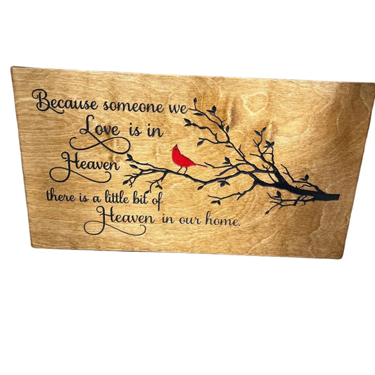 Heaven Home Wood Sign