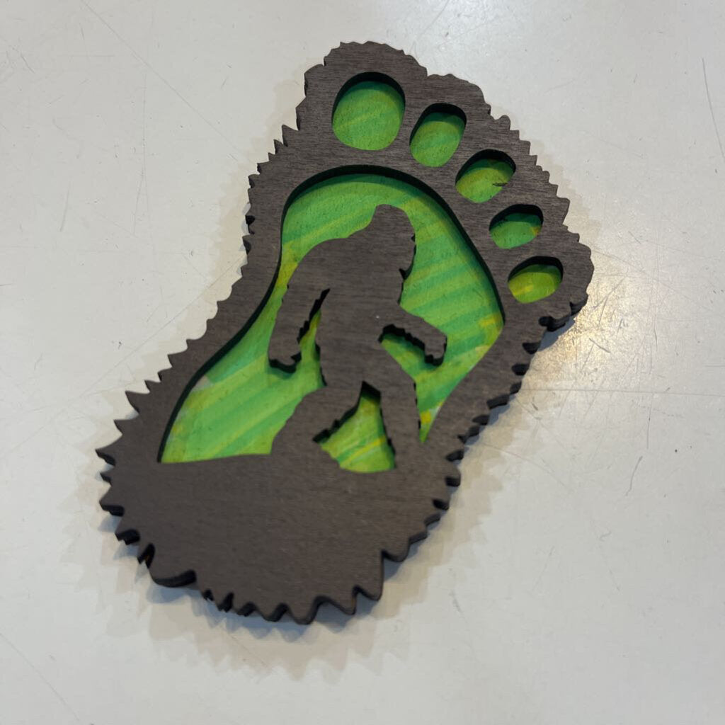 Bigfoot Magnet (Blue)