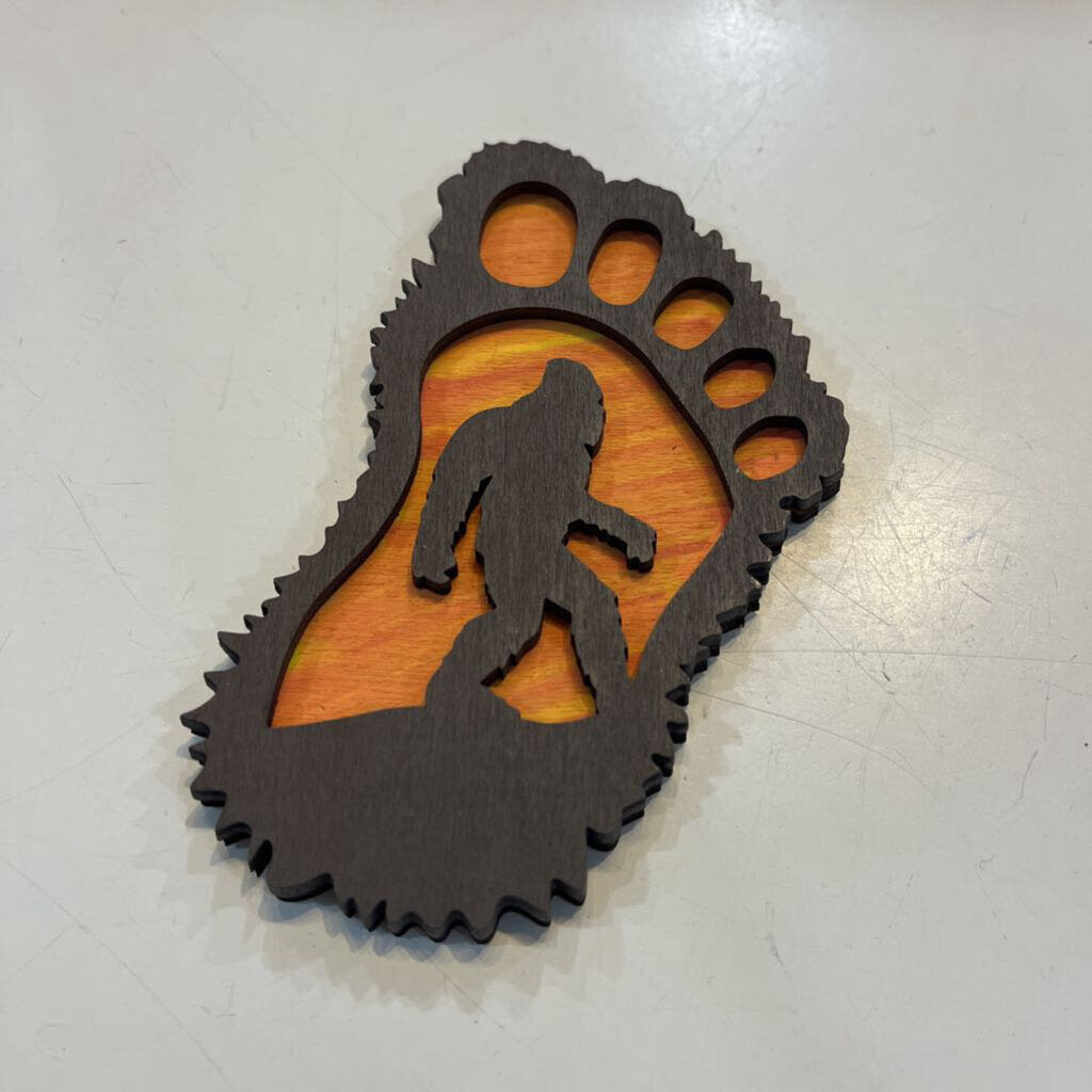 Bigfoot Magnet (Blue)