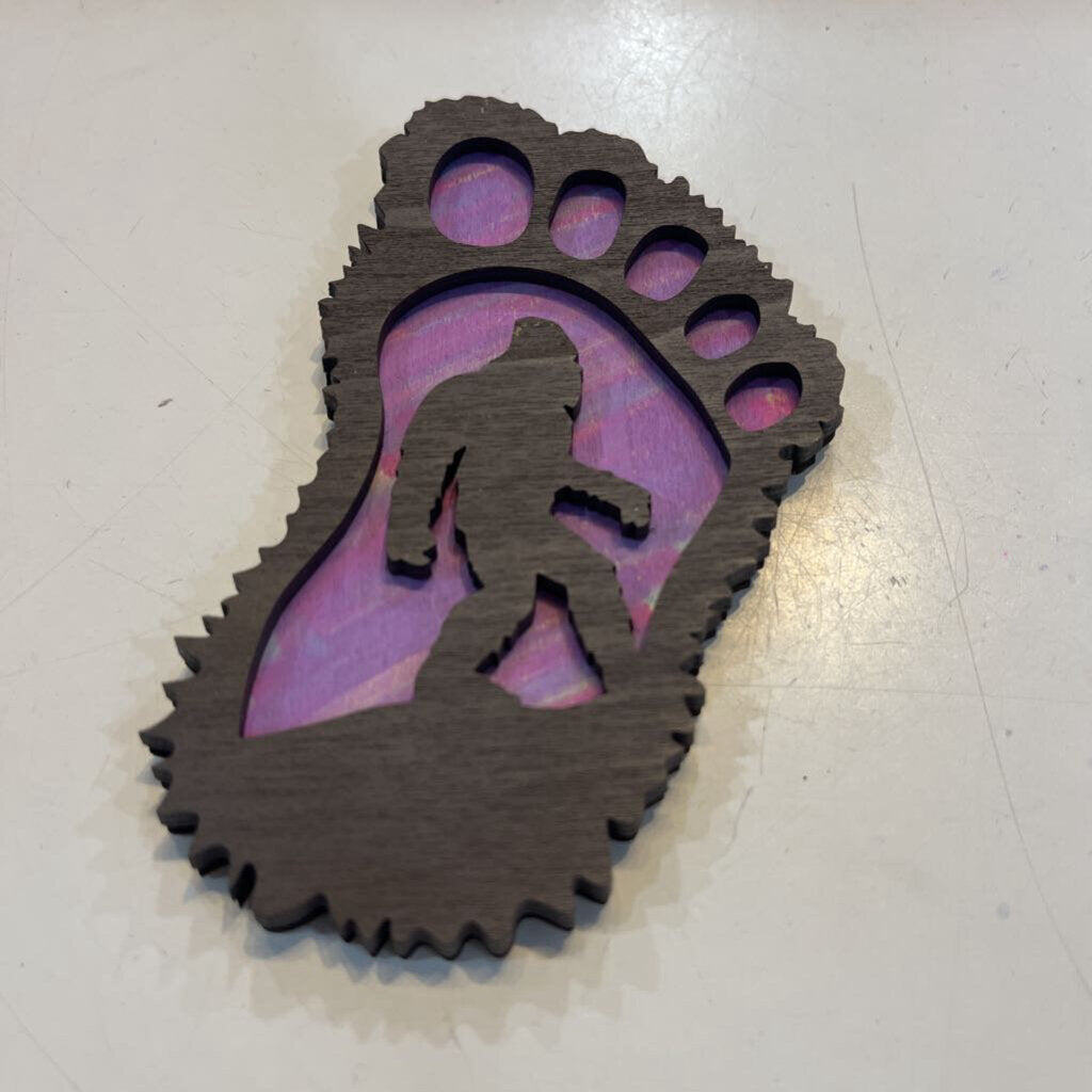 Bigfoot Magnet (Blue)