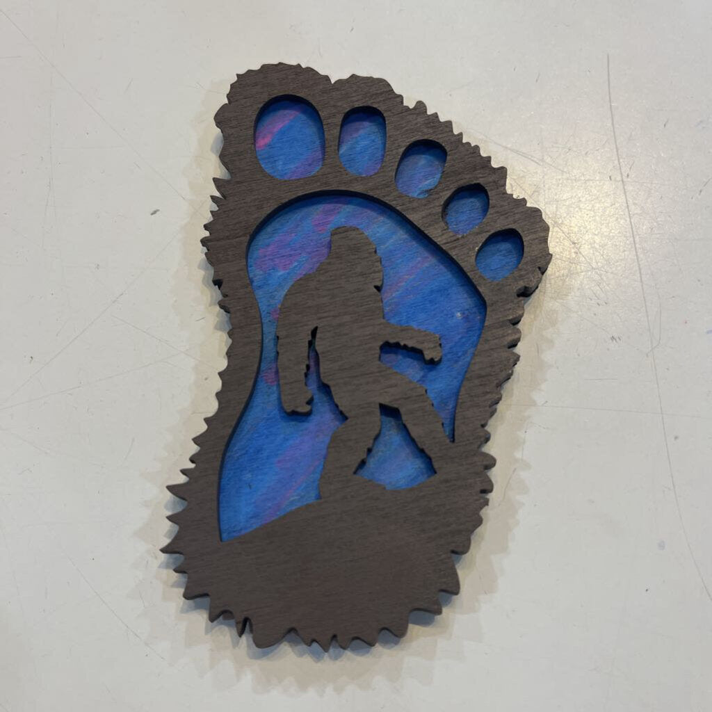 Bigfoot Magnet (Blue)