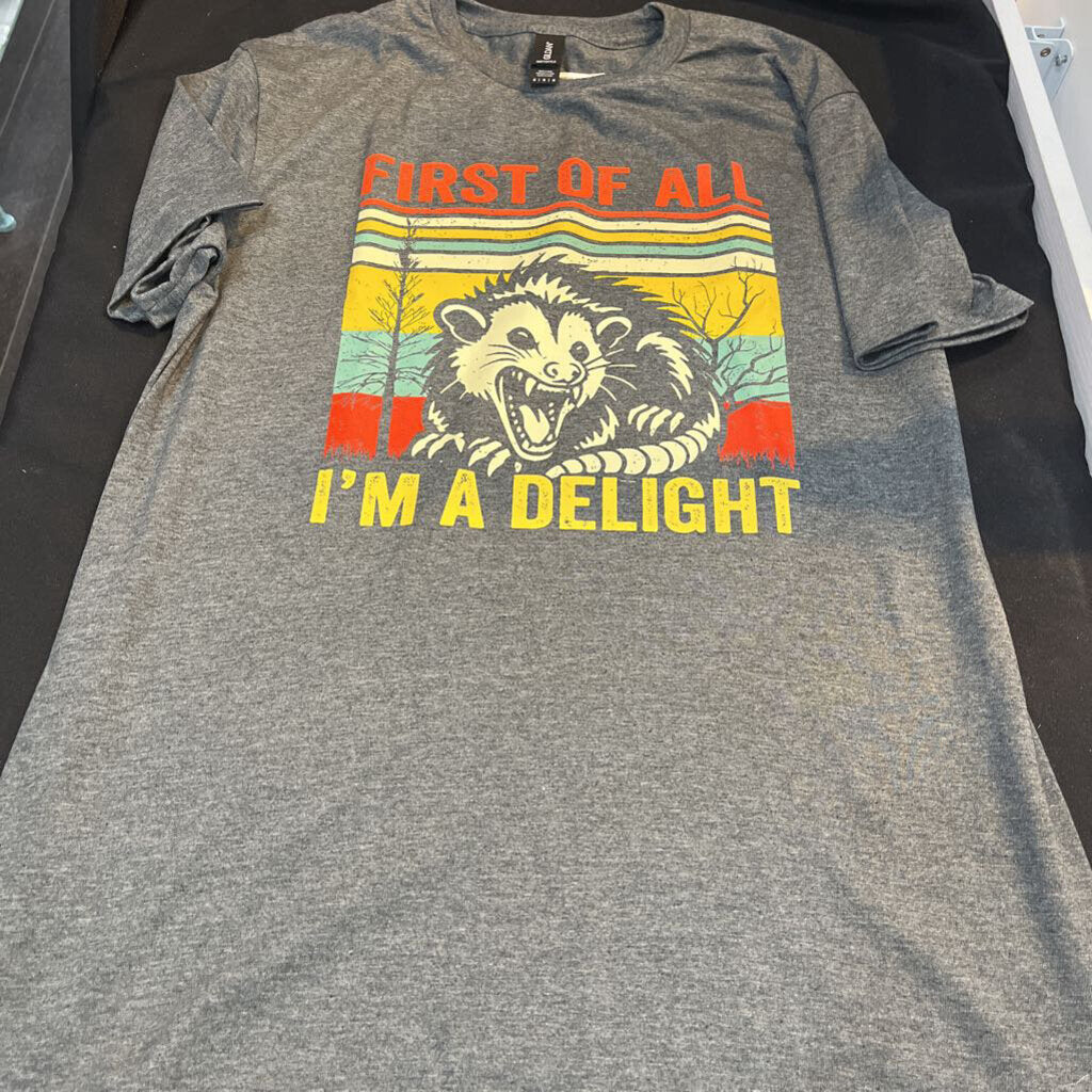 I'm a Delight Tee (med, dark heather