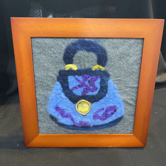 Purse Picture w/Wood frame
