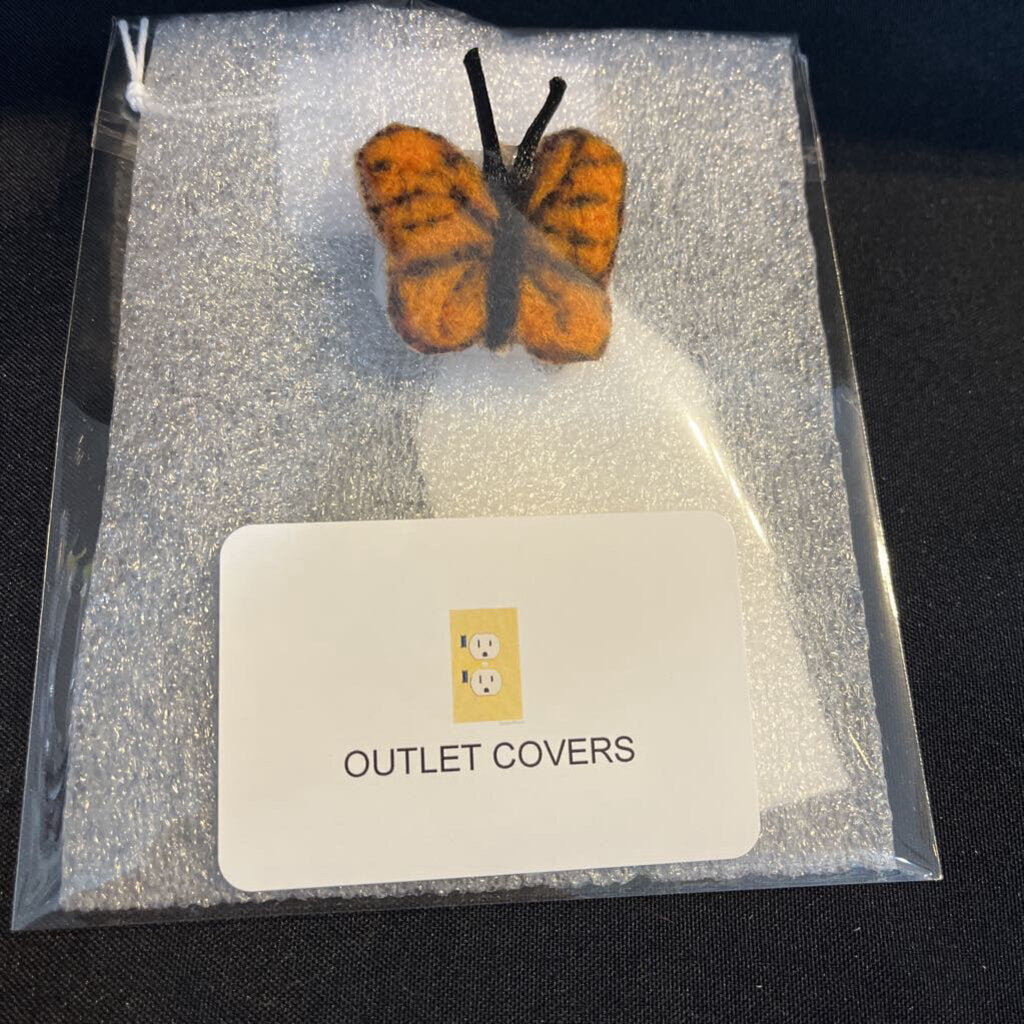 Outlet Covers (butterfly, orange/black)