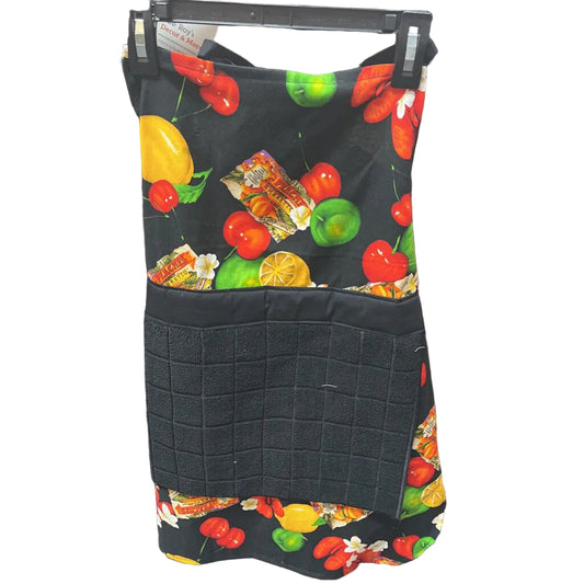 Black Apron w/ Fruit