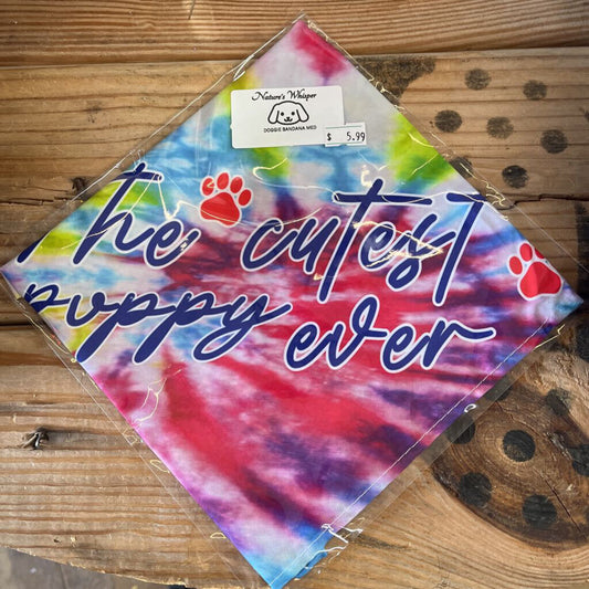 "Cutest Puppy" Dog Scarf
