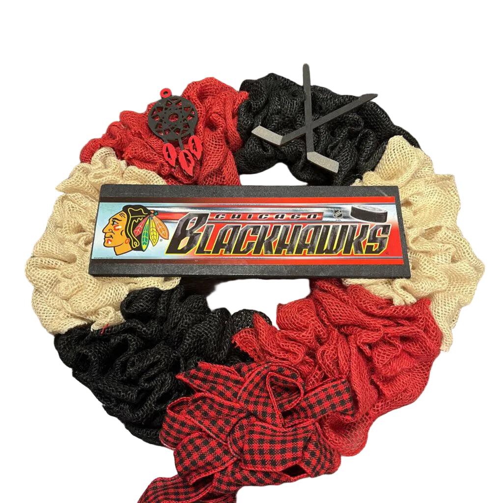 Medium Blackhawks Wreath