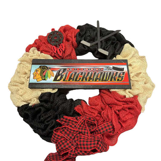 Medium Blackhawks Wreath