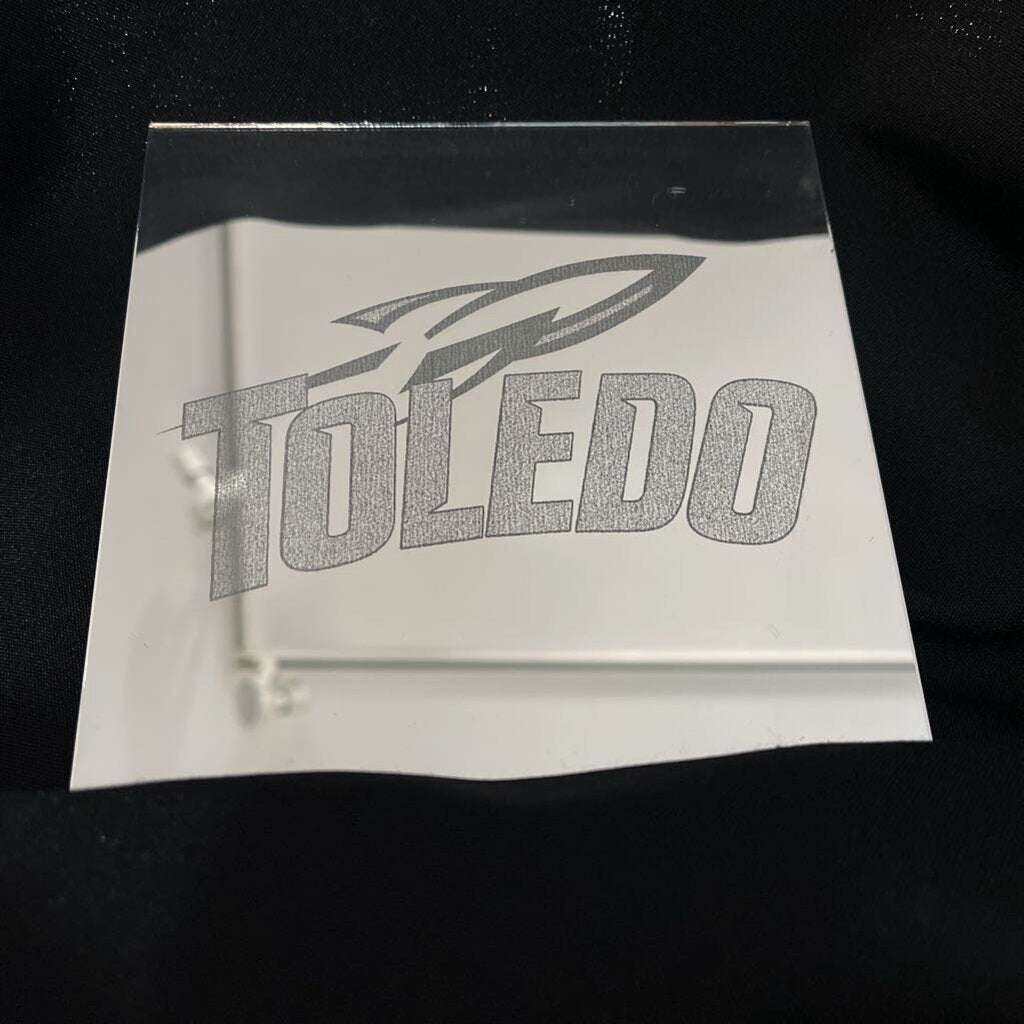 Toledo Rockets Engraved Mirror (6x6)