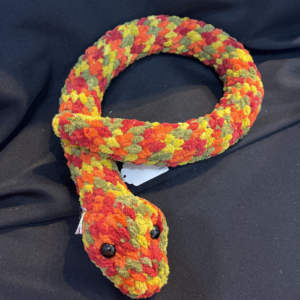 Crochet Red/Yellow/Orange Snake