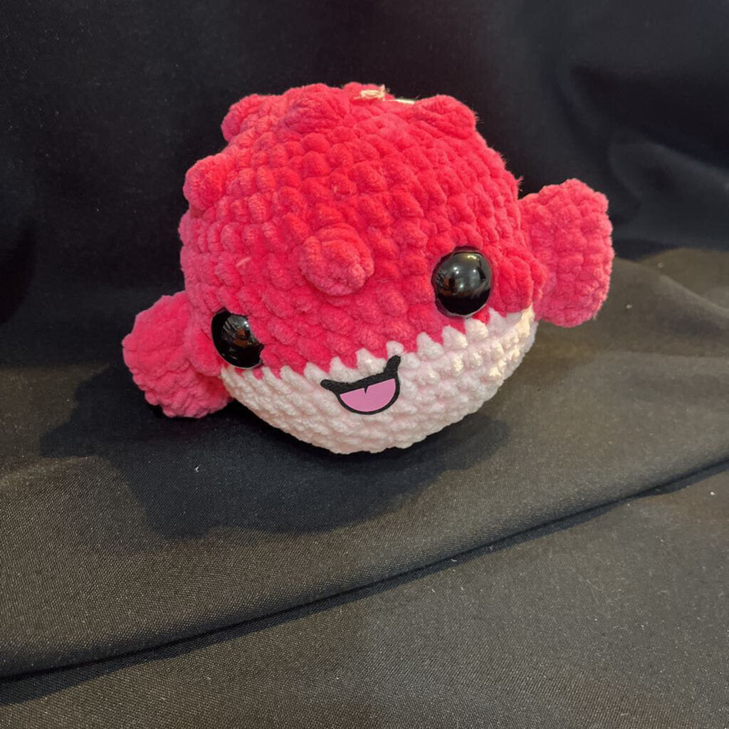 Crochet Pink Pufferfish