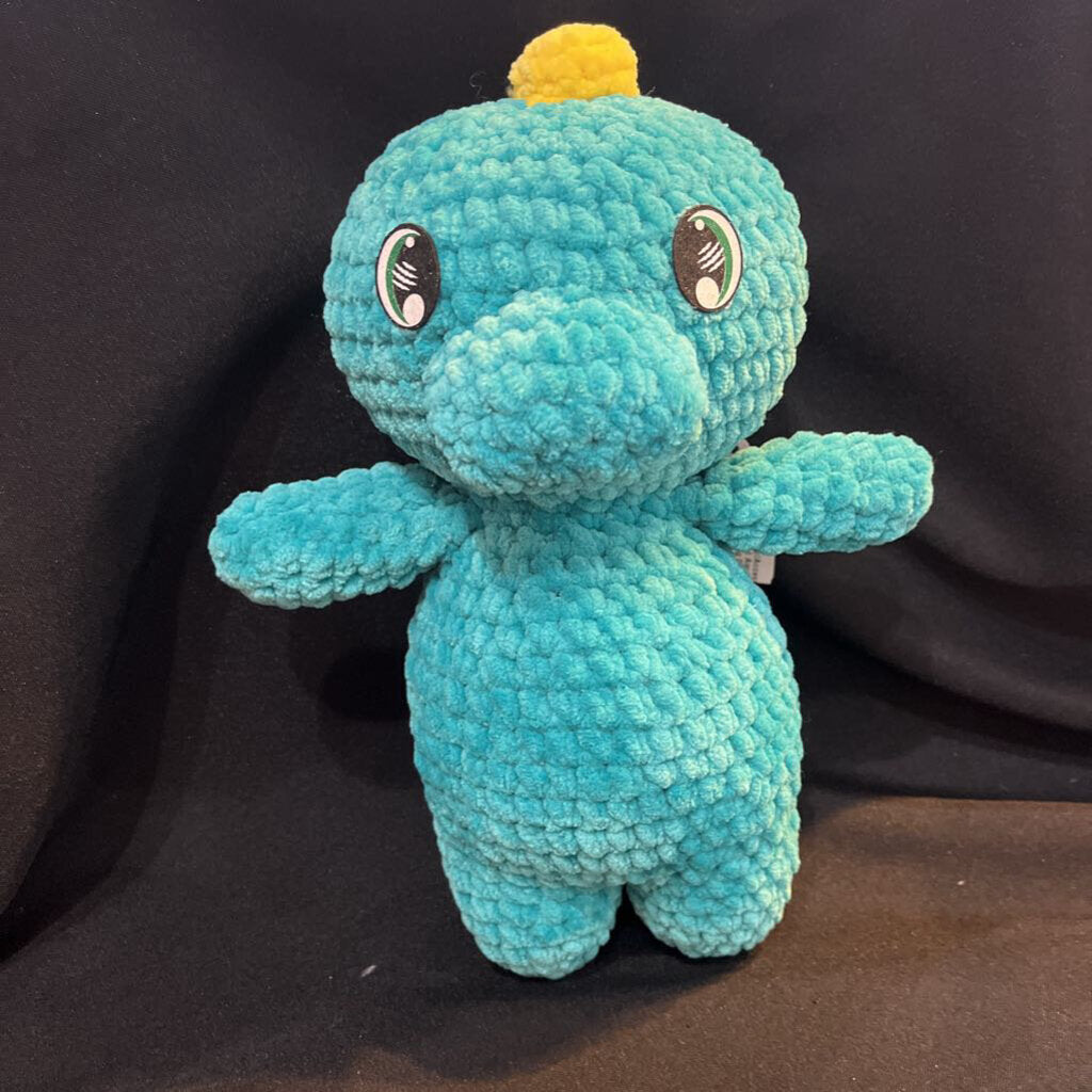 Crochet Aqua Standing Dino