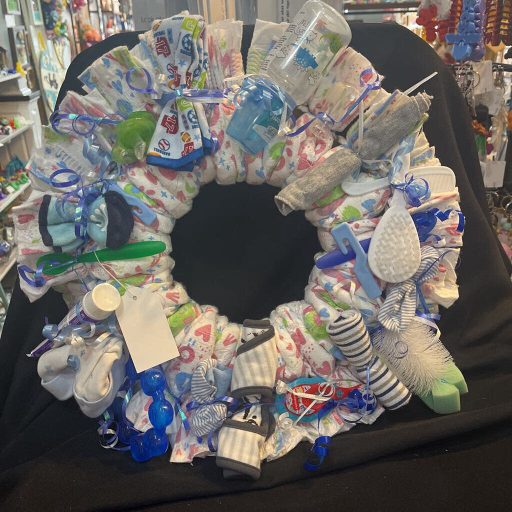 Boy Diaper & Essential Wreath