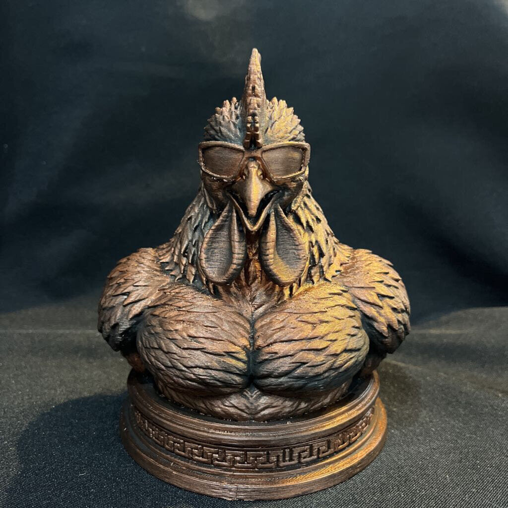 3D Statue (bronze) Chad the Rooster