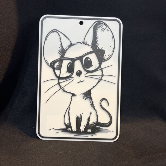 3D Sign Glasses Mouse