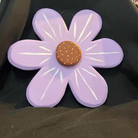 Wood Flower 12" Purple