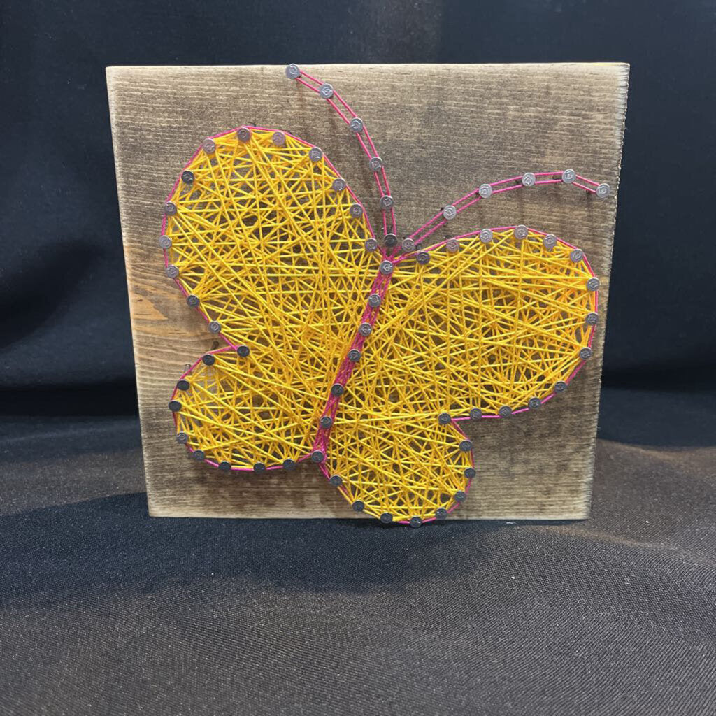 String Art Yellow Butterfly