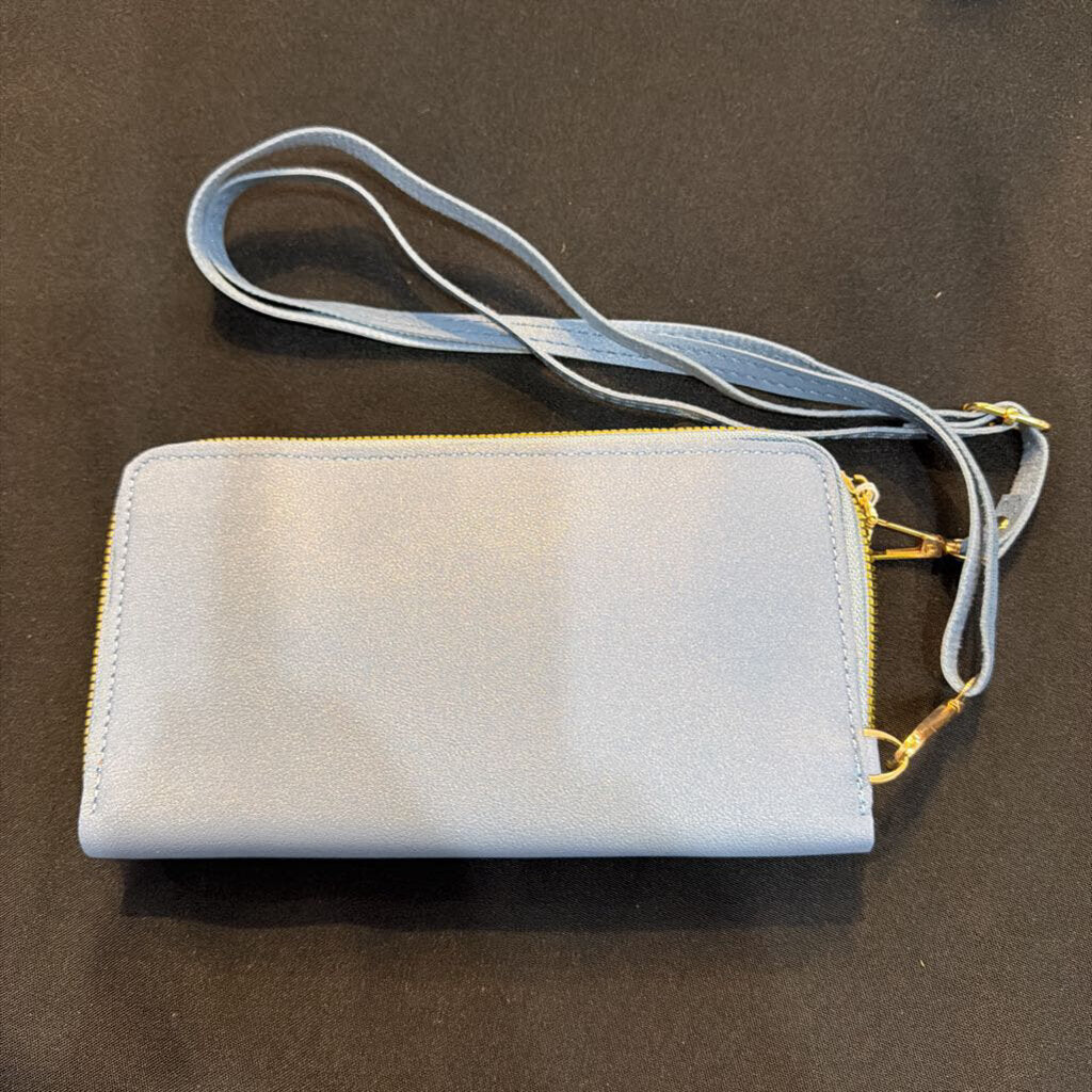 Wallet with Cell Phone Case Blue