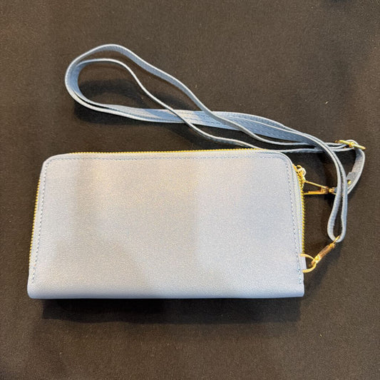 Wallet with Cell Phone Case Blue