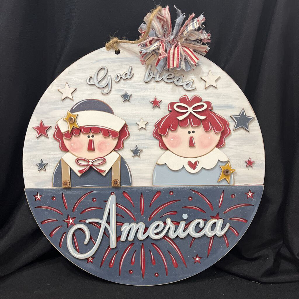Raggedy Ann & Annie Door Hanger