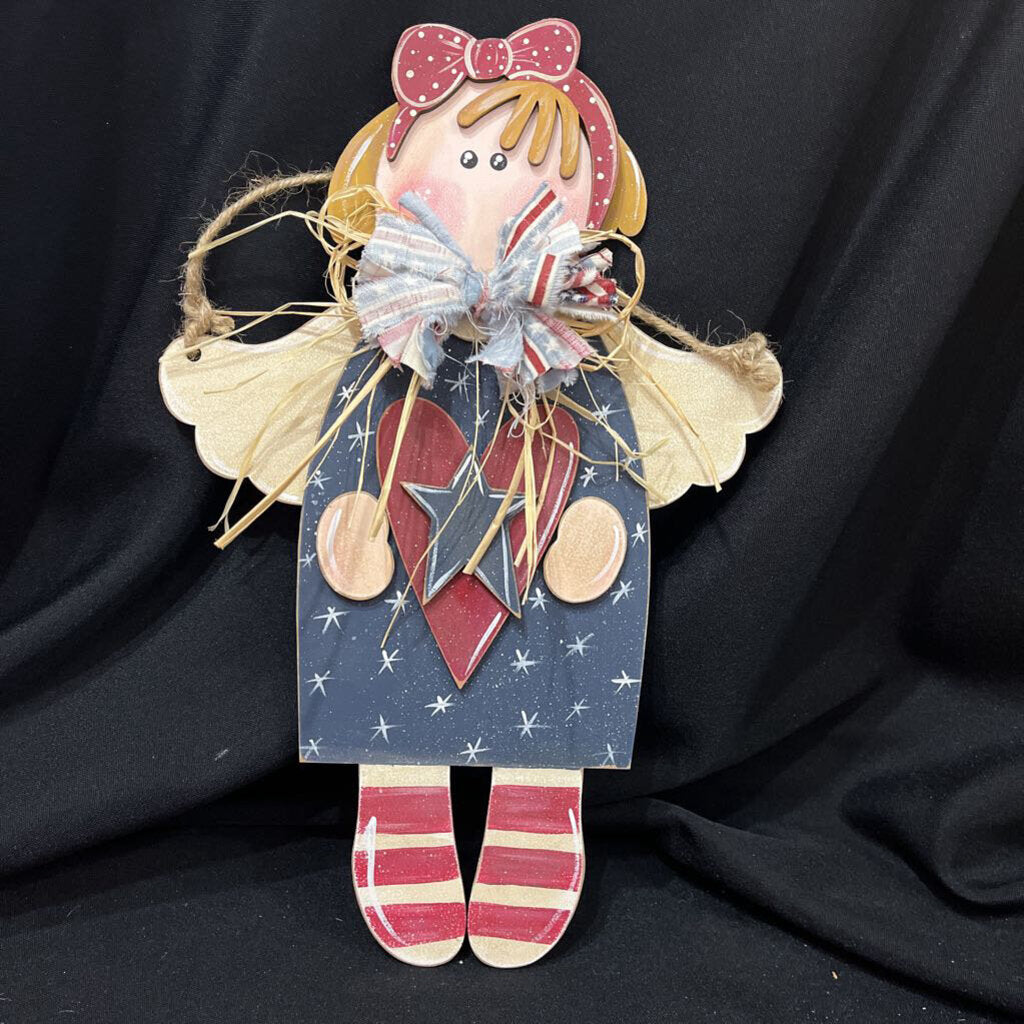 Patriotic Angel Wall Hanger