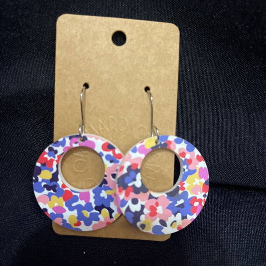 Abstract Floral Lg Circle