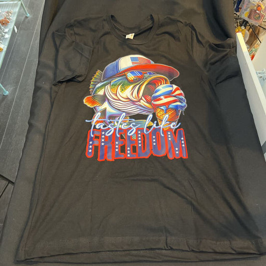 Taste like Freedom (Med, Black, t-shirt)