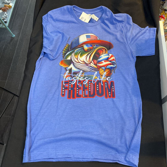 Taste like Freedom (Med, Blue, t-shirt)