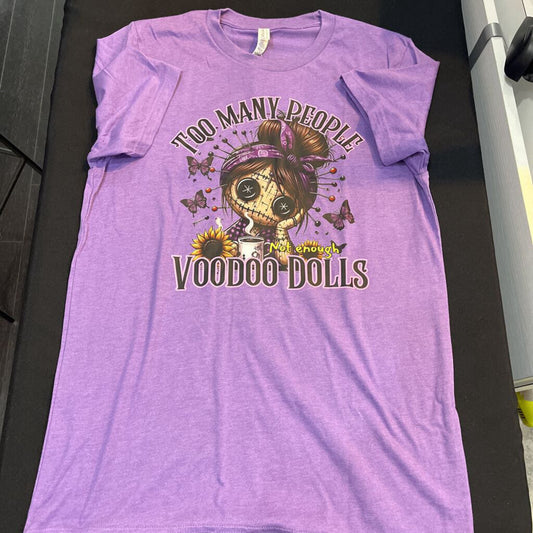 Voo Doo Doll (Med, Purple, T-shirt)