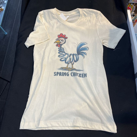 Spring Chicken (XS, Cream, t-shirt)