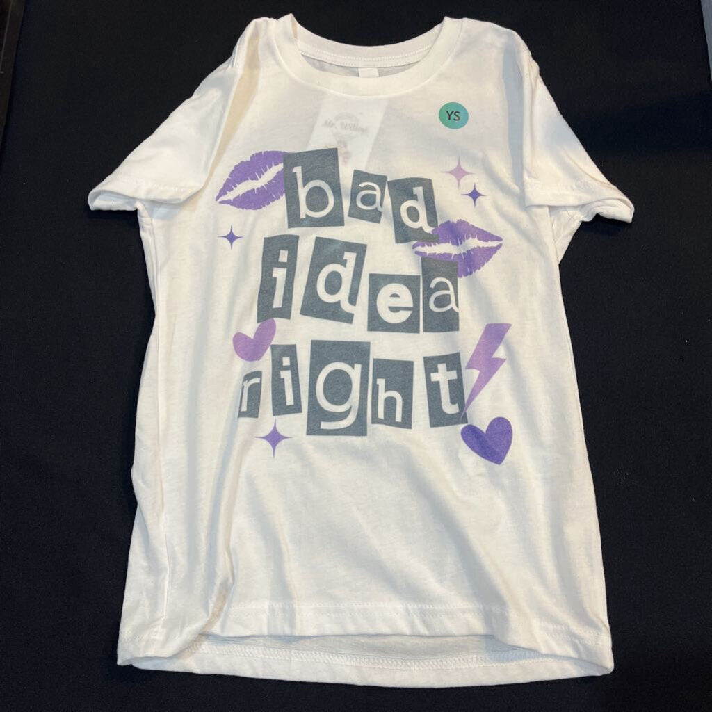 Bad Idea (YS, white, t-shirt)