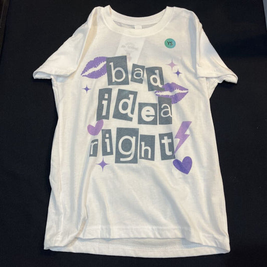 Bad Idea (YS, white, t-shirt)