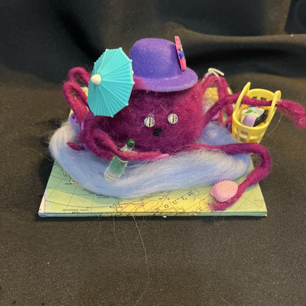 Traveling Octopus (purple, on a map)
